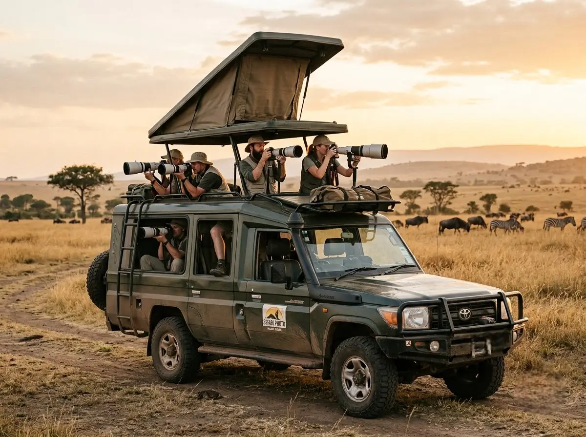 Photography-converted Land Cruiser used on the Siligi Photo Safaris best safari package